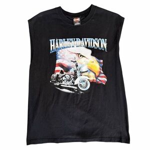 Y2K Vintage Harley-Davidson Seminole Graphic Muscle Tank Top Size XL